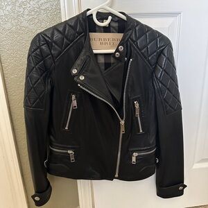 Burberry Brit Remington moto leather jacket